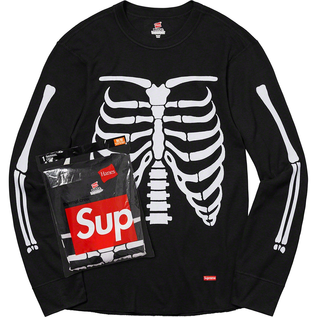 Supreme®/Hanes® Bones Thermal Crew (1 Pack) view 2